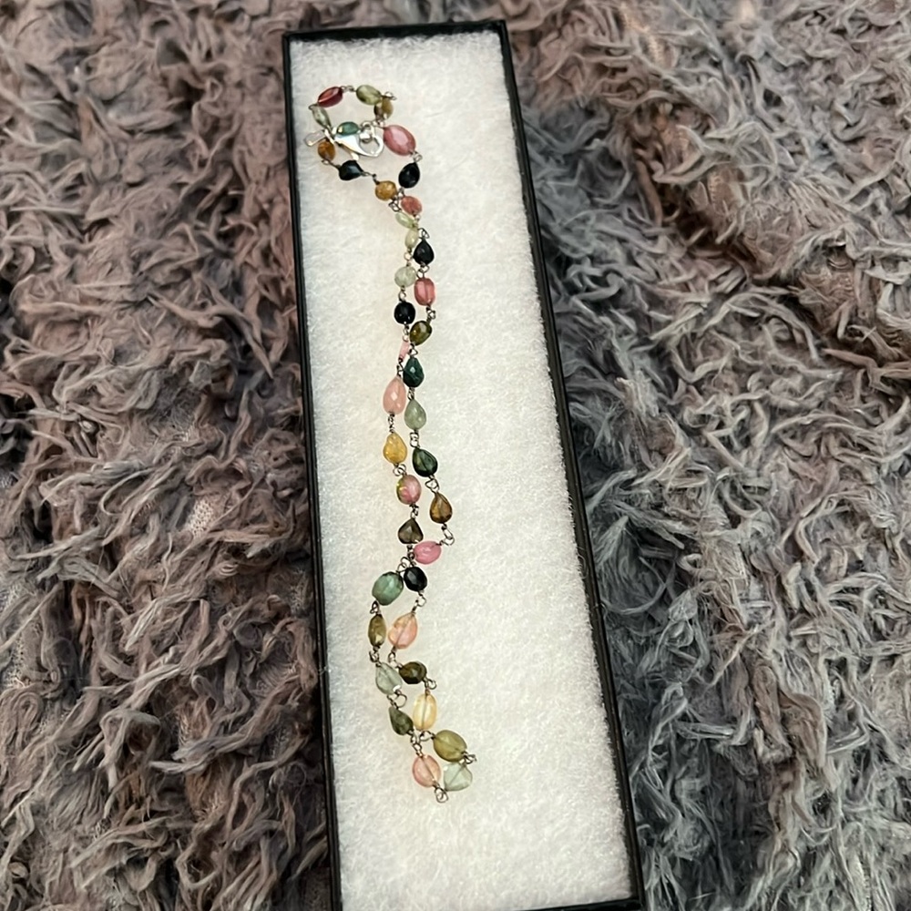 Colors of Tourmaline 18” Station Necklace